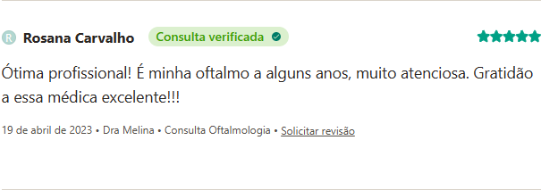 Avaliação de paciente no Doctoralia