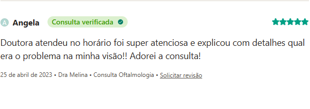 Avaliação de paciente no Doctoralia