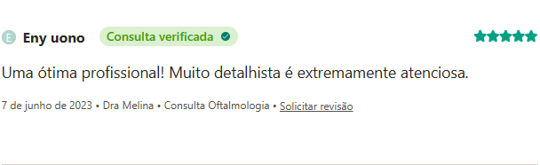 Avaliação de paciente no Doctoralia