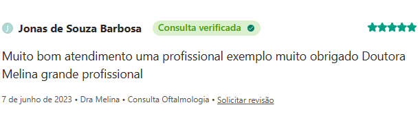 Avaliação de paciente no Doctoralia
