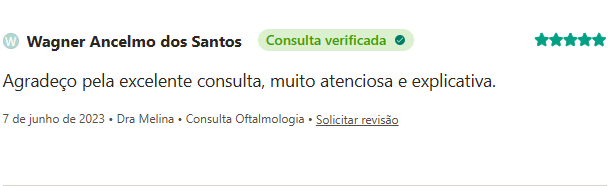 Avaliação de paciente no Doctoralia