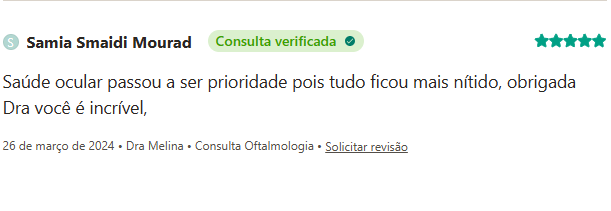 Avaliação de paciente no Doctoralia