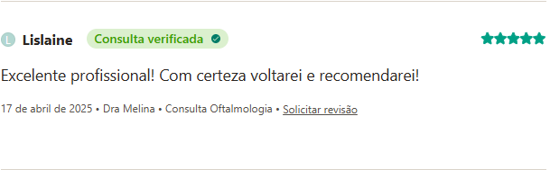 Avaliação de paciente no Doctoralia